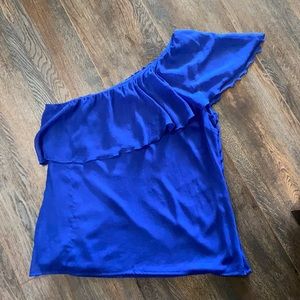 Pinky one shoulder blouse